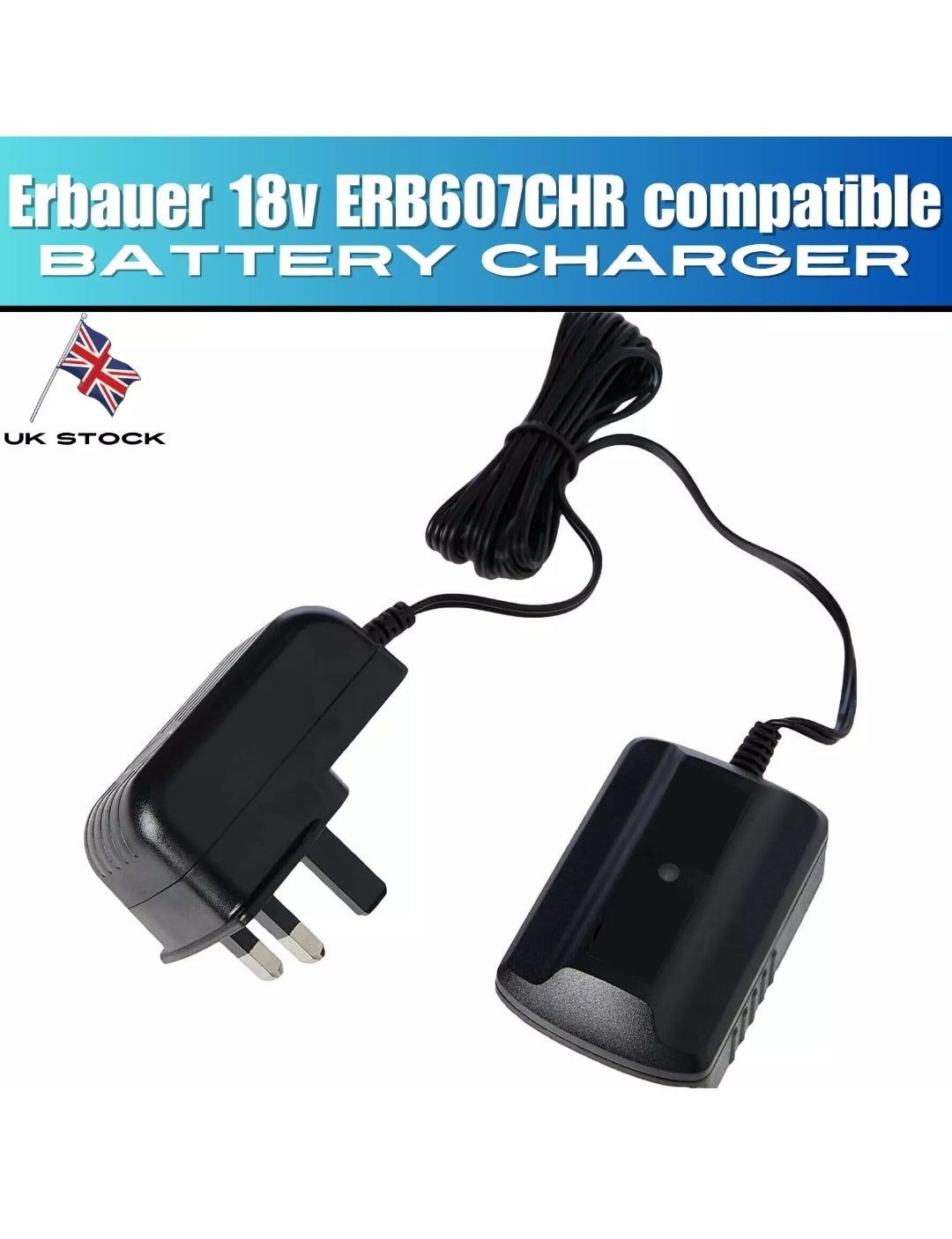 Erbauer 18v ERB607CHR compatible Battery Charger ERI606BAT