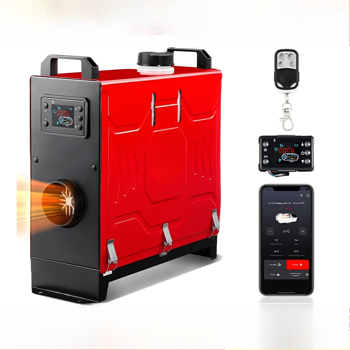 Air Heater Diesel heater bluetooth 8KW 12V/24v LCD display For Car Trucks Motorhome Van