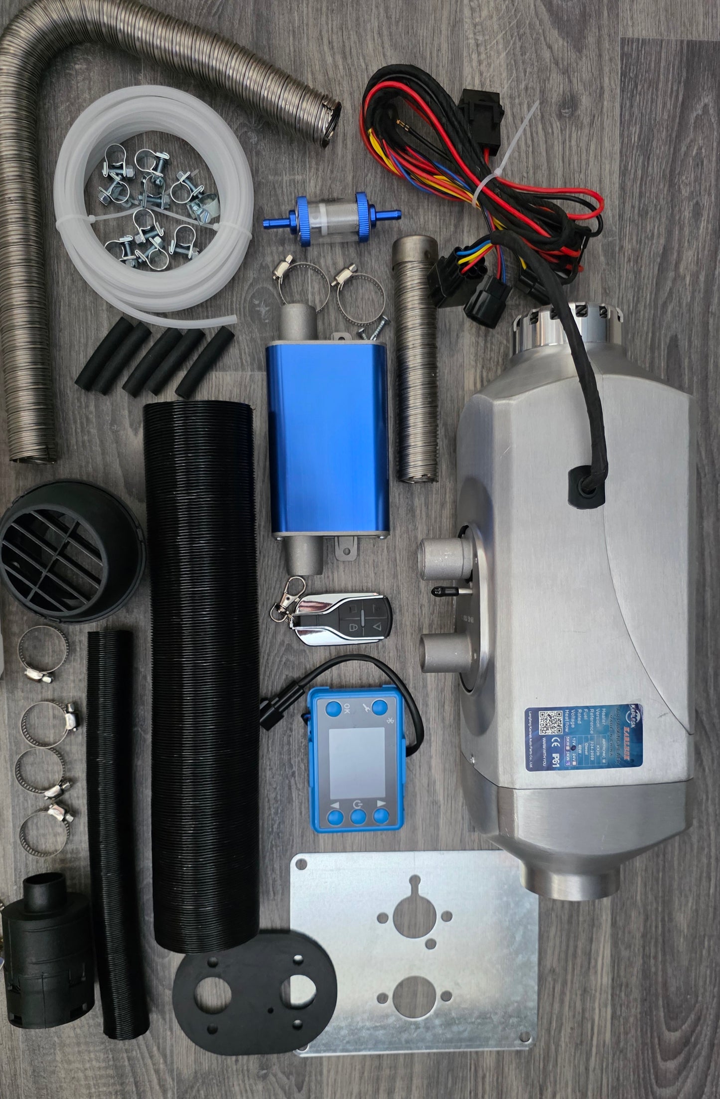 Karlesk 2kw Aluminium Diesel heater Premium Bluetooth controller