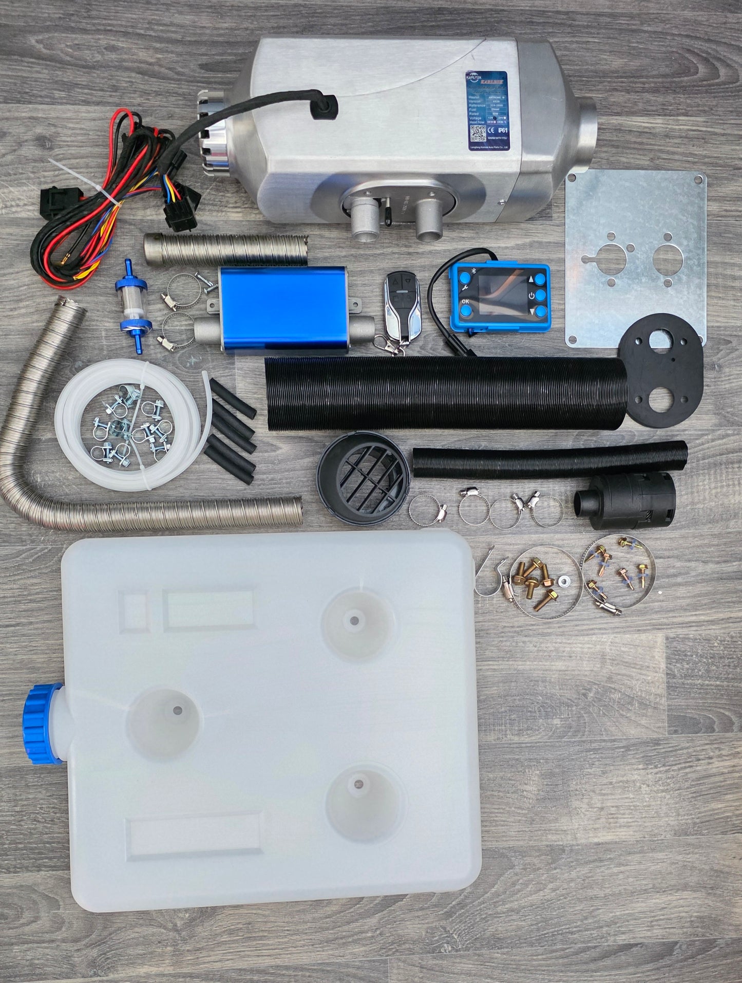 Karlesk 2kw Aluminium Diesel heater Premium Bluetooth controller